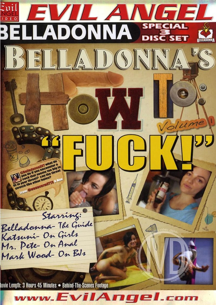 BELLADONNAS HOW TO FUCK {3 DISC SET}